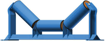 Troughing idlers with frames